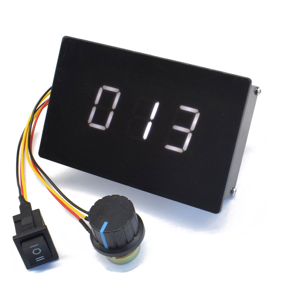 New DC 6-60V 20A Motor Speed Controller Digital Display Adjustable Regulator