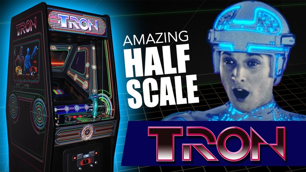 TRON Arcade, HALF SCALE Autographed by Bruce Boxleitner