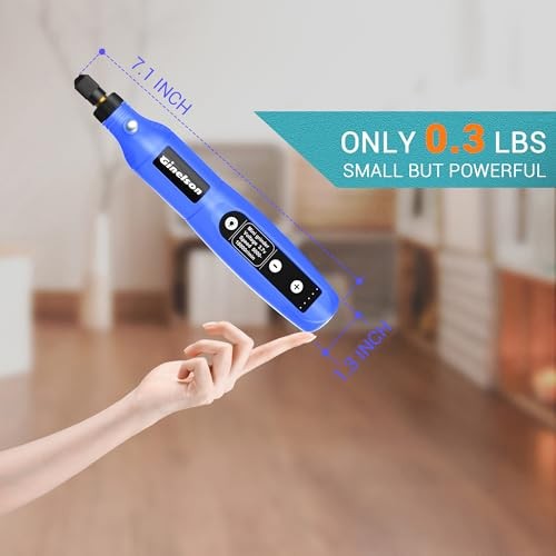 Cordless Rotary Tool, 5 Variable Speed Mini Rotary Tool Kit with 70 Blue