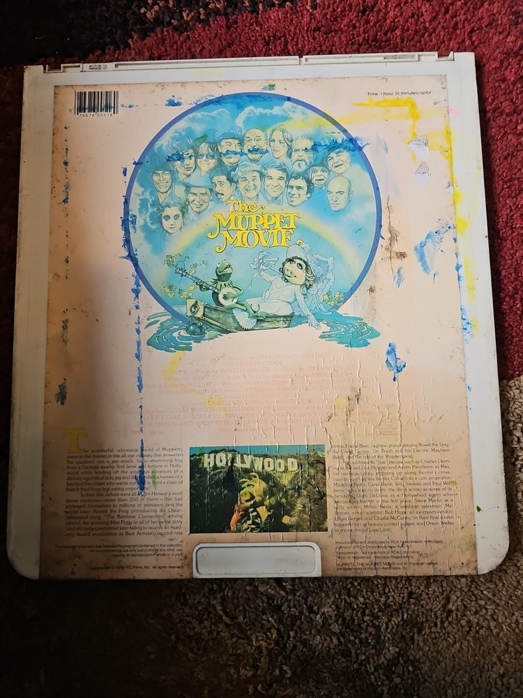 The Muppet Movie 1979 RCA SelectaVision Disc Capacitance Electronic Disc