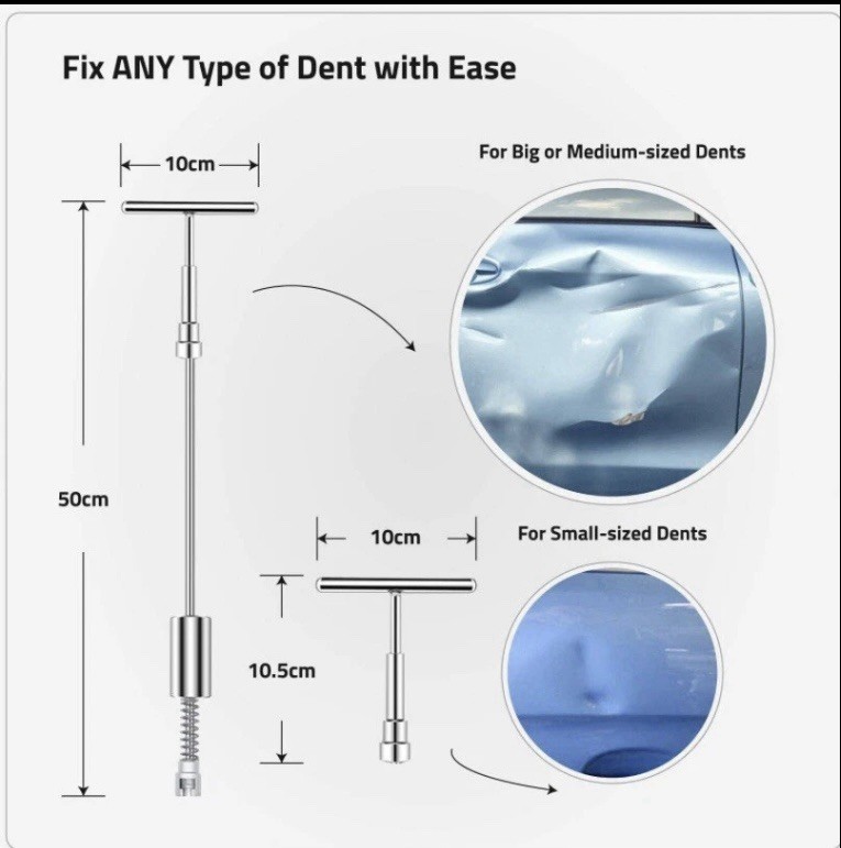 Chefore Dent Puller Tool Set- Paintless Car Dent Repair/Removal/Puller Kit