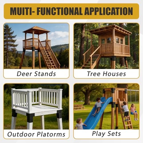 Deer Stand Brackets 4x4 Heavy Duty Deer Stand Bracket 4-Pack Elevator Bracket