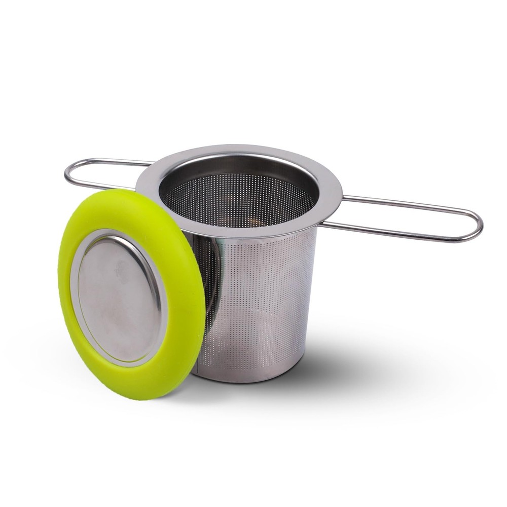 Tea Infuser Stainless Steel Tea Strainer Folding Handle Tea Filter Extra Fine...