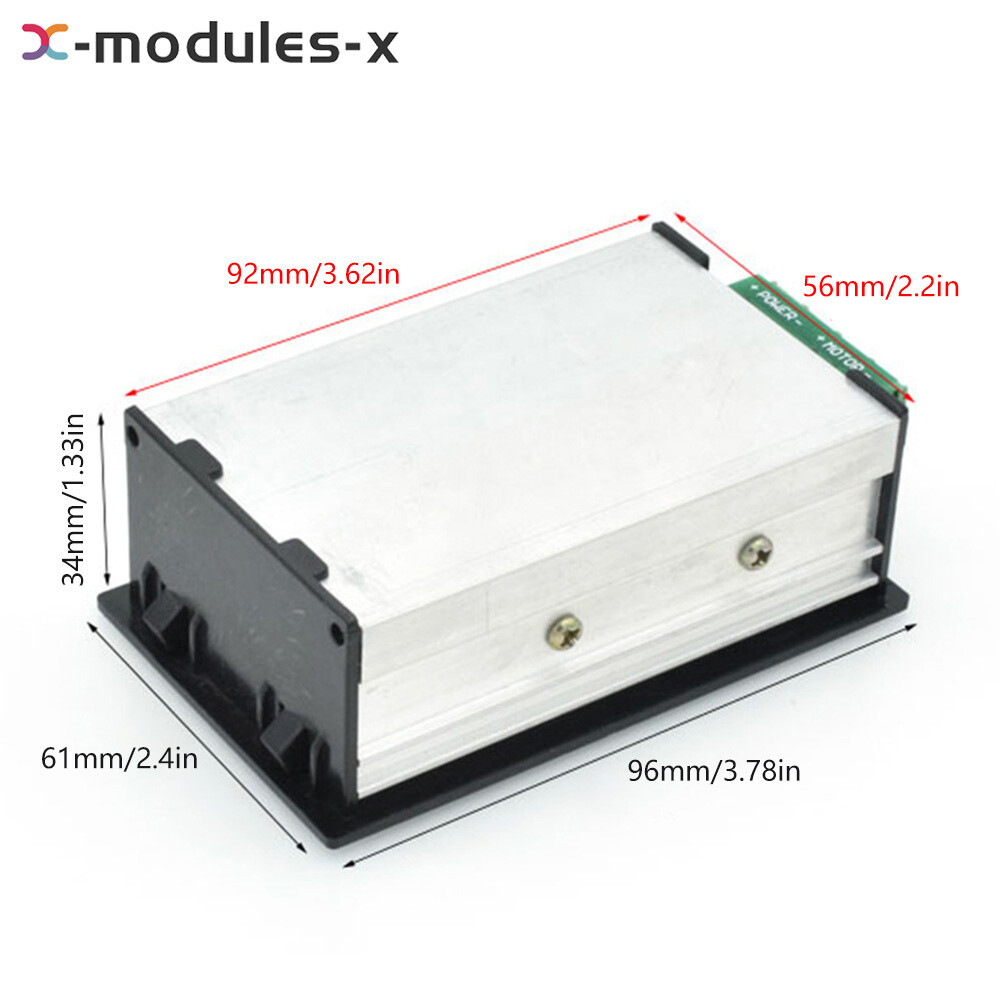 30A 6-60V PWM DC Motor Speed Controller Slow Start Slow Stop Digital Controller