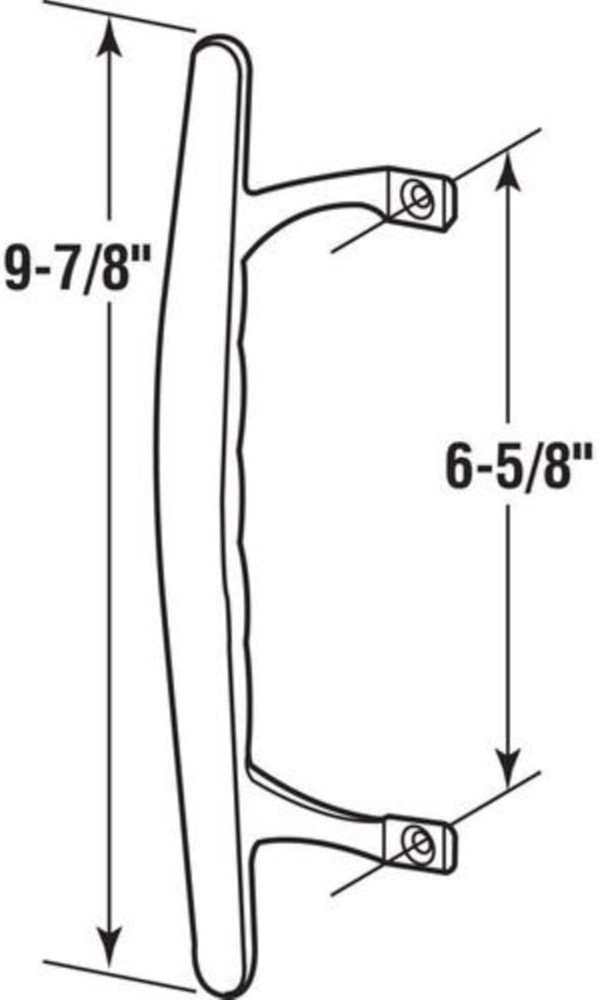 Pull Handle for Sliding Doors, 6-5/8" Hole Space | Sliding Glass Door Handle Set