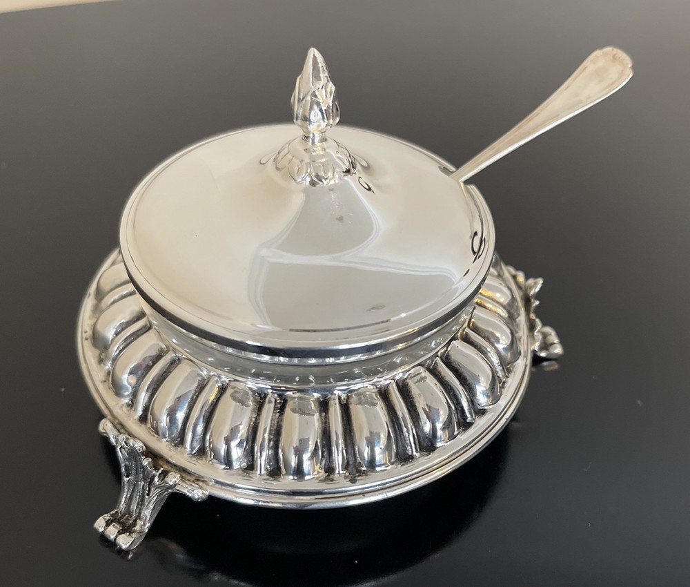 Sterling Silver Hazorfim Spaceship Sugar Spice Covered Dish