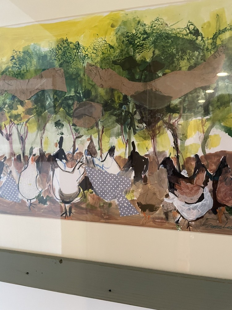 Doree Loschiavo Mixed Media Chickens