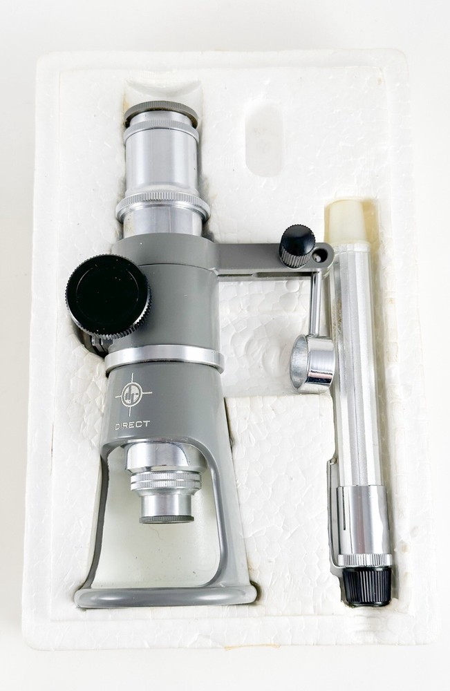 Vintage Direct 40x Shop Microscope in Box *examples*