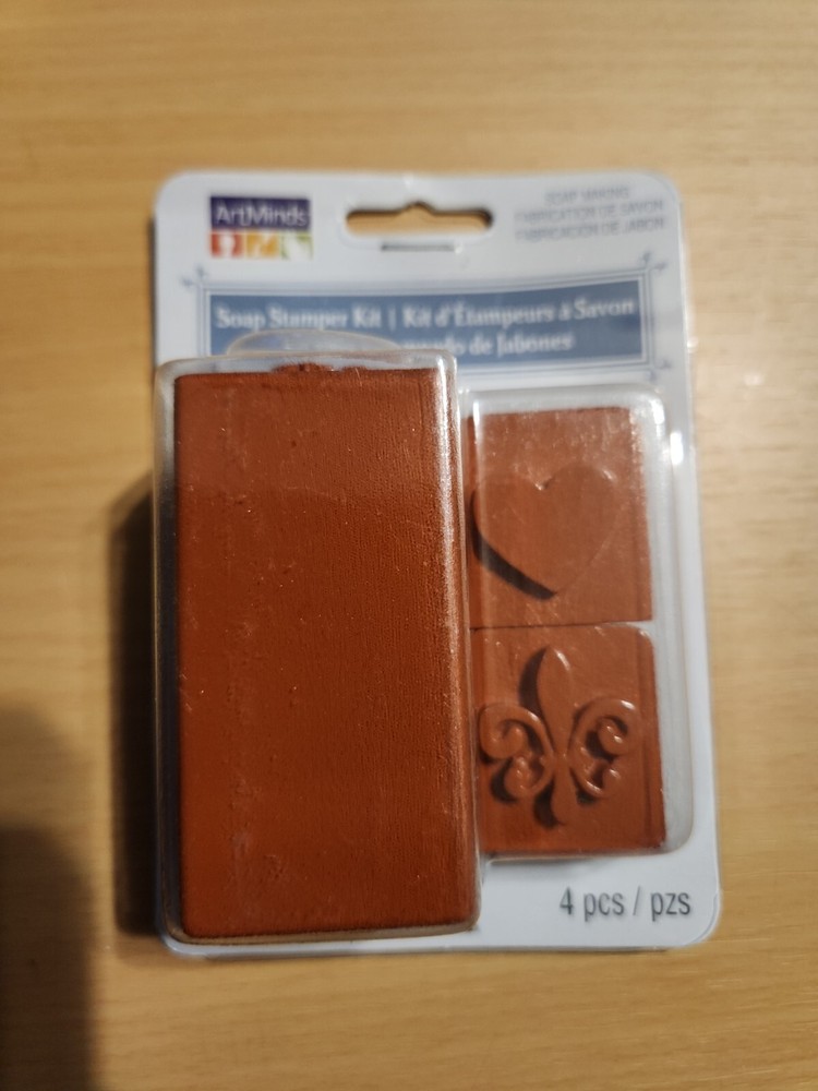 Art minds Soap Stamper kit 4pcs soap making tool new