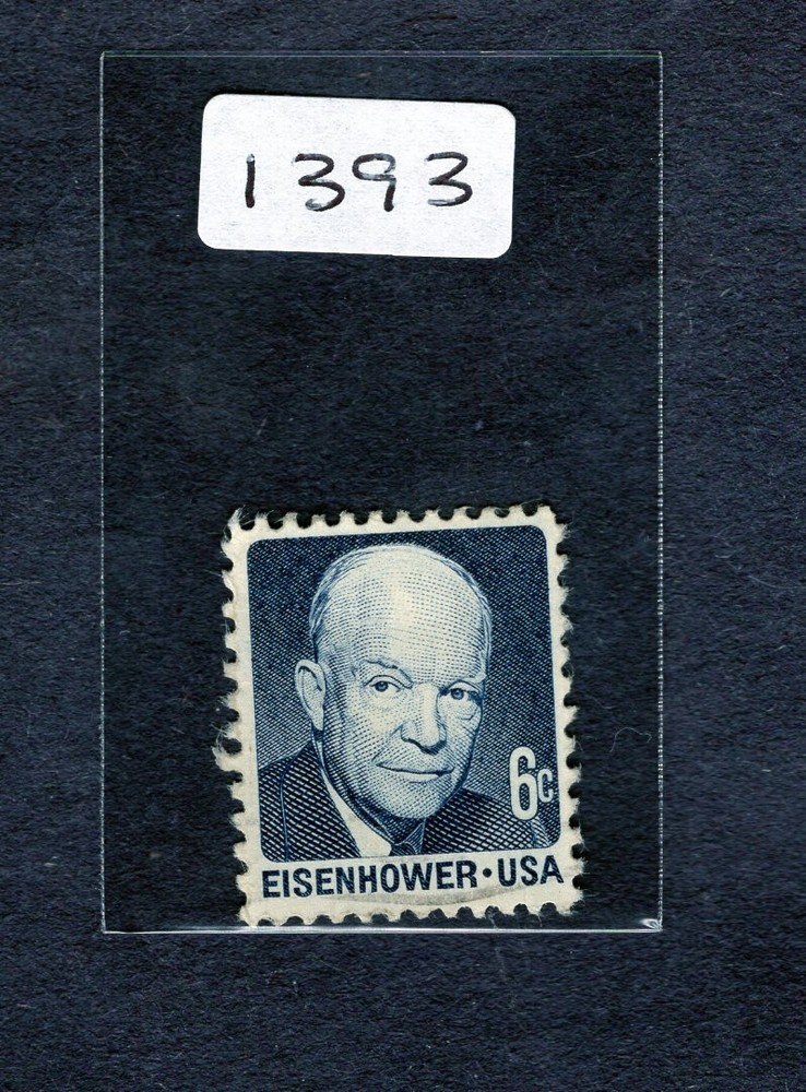 1970 Stamp #1393 Dwight D. Eisenhower Used