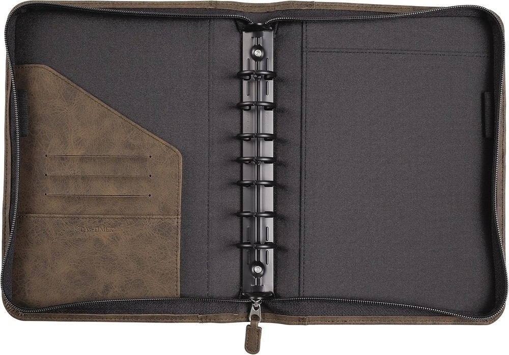 Day-Timer Distressed Look Starter Set Organizer, Undated, 7 Ring, Desk Size,