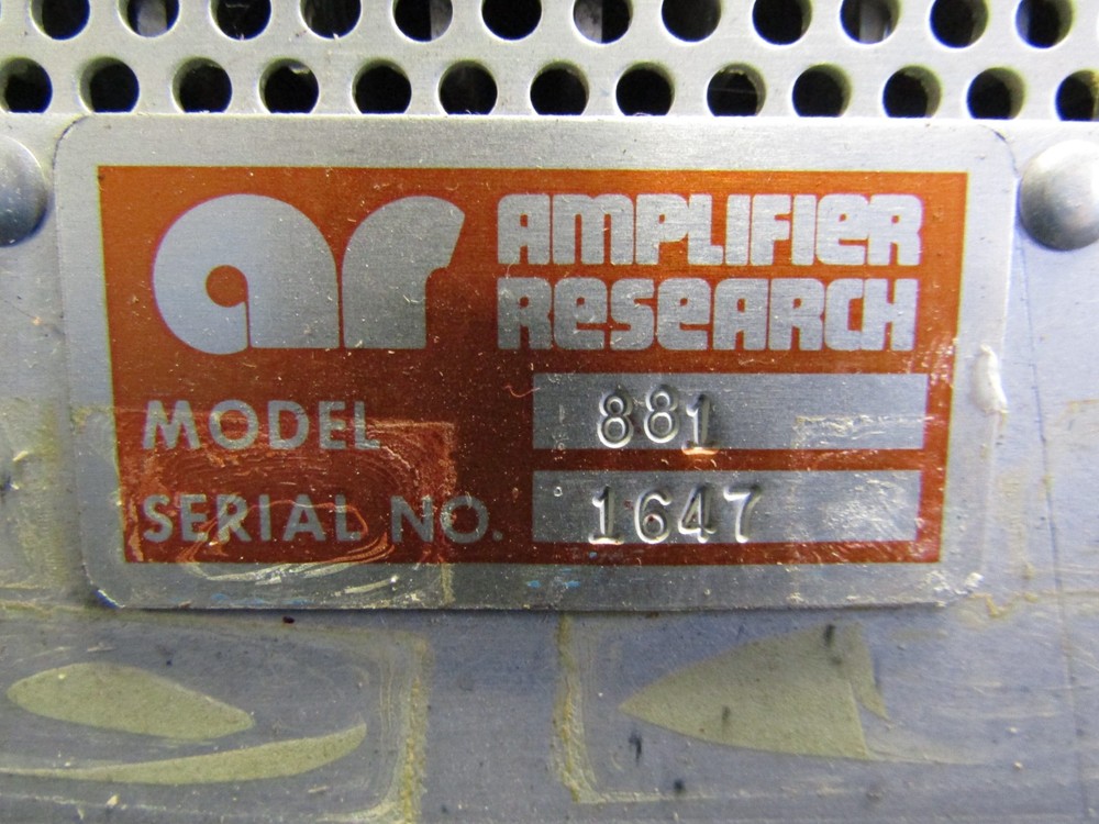 Amplifier Research Model 881 Power Amplifier