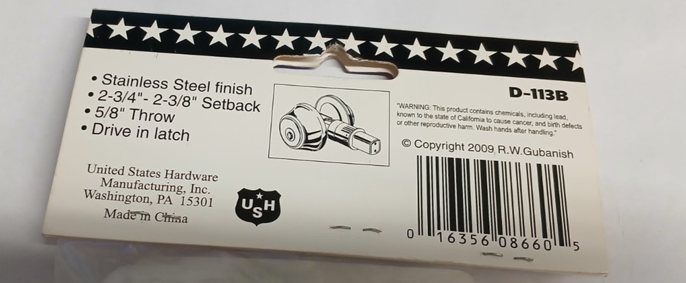 AMERIAN HARDWARE MFG D-113B 2-3/8