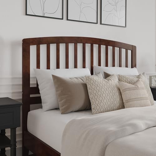 Kitchen Queen Richmond Walnut Headboard Solid Hardwood Classic Design Durable...