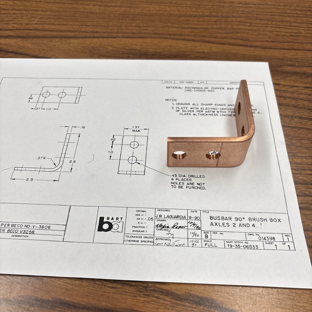 Copper L Brackets