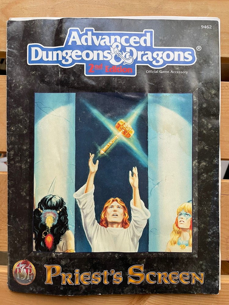 Priest's Screen - Advanced Dungeons & Dragons - AD&D 2nd Edition TSR 9462