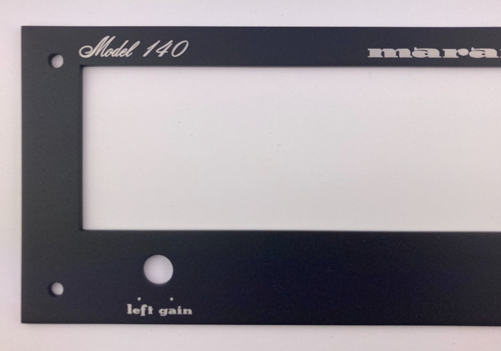 New! Marantz 140 Receiver Front Panel Faceplate (Face Plate) Black