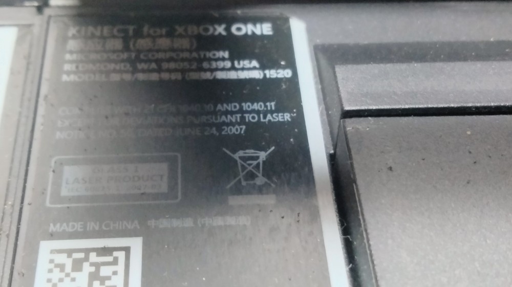 Microsoft Xbox One Model 1520 Kinect Motion Sensor Black Works! Ships FREE!
