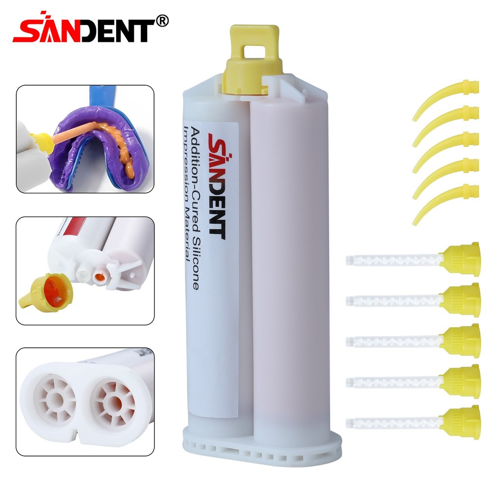 REGULAR SET Light Body Dental Impression Material VPS 50ml 5 Tips dk