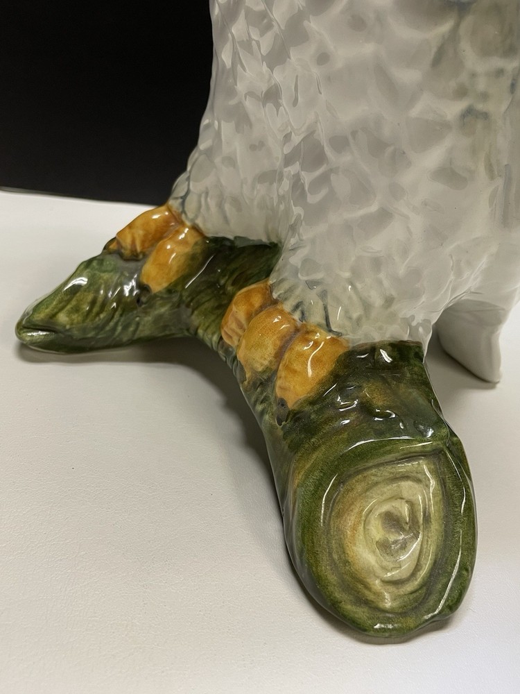 LARGE VINTAGE WHITE OWL 15” CERAMIC