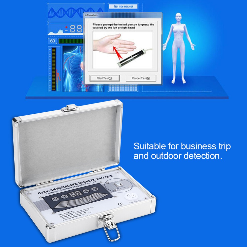 Human Body Analyzer Quantum Resonance Magnetic Analyzer English &Spanish Sofware