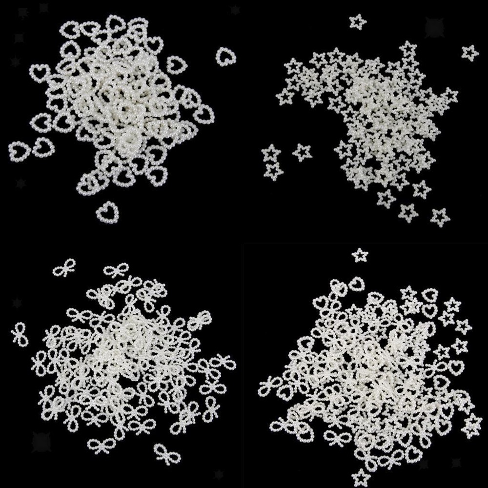 150 Assorted Shaped Pearls Cabochon Embellishments Making