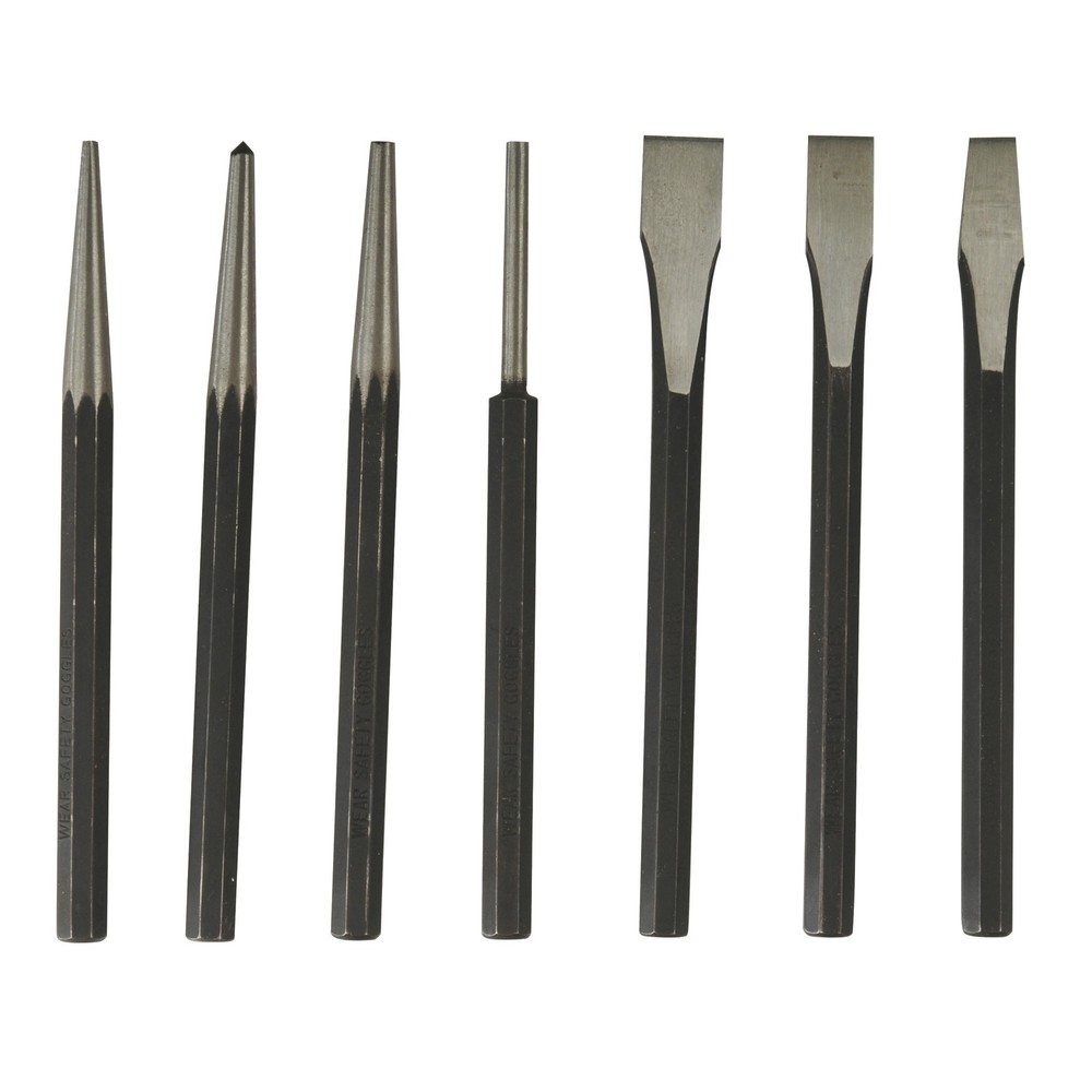 Ironton Punch & Chisel Set,7-Pc.
