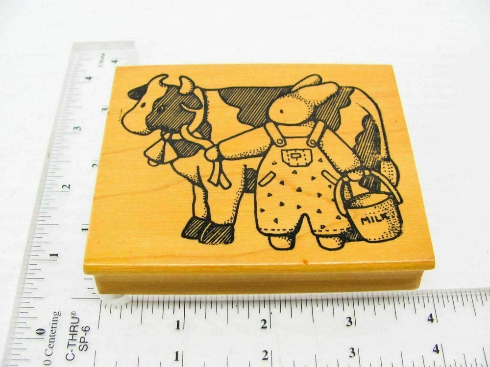 Milk Maid Rubber Stamp - Stamp Set A08