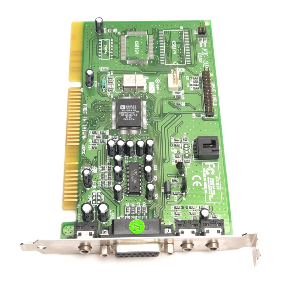 AOpen AD1816 FX-3D Plus Sound Card w/ Wave Table & CD-Rom Audio