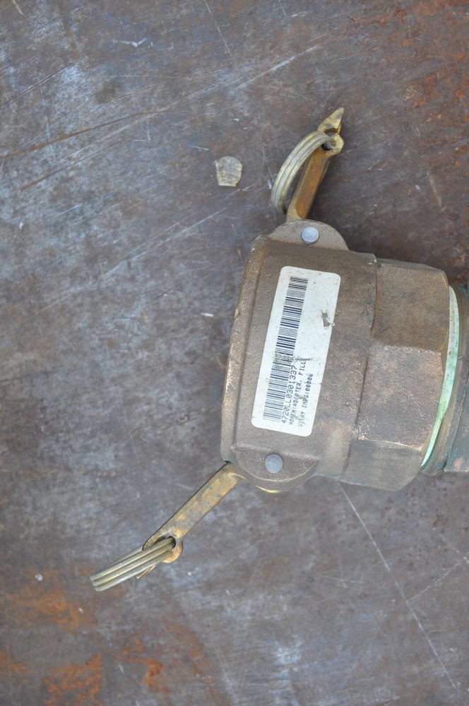 3" BRASS CAM LOCK TO 2 INCH ADAPTER MIL SUPLUS