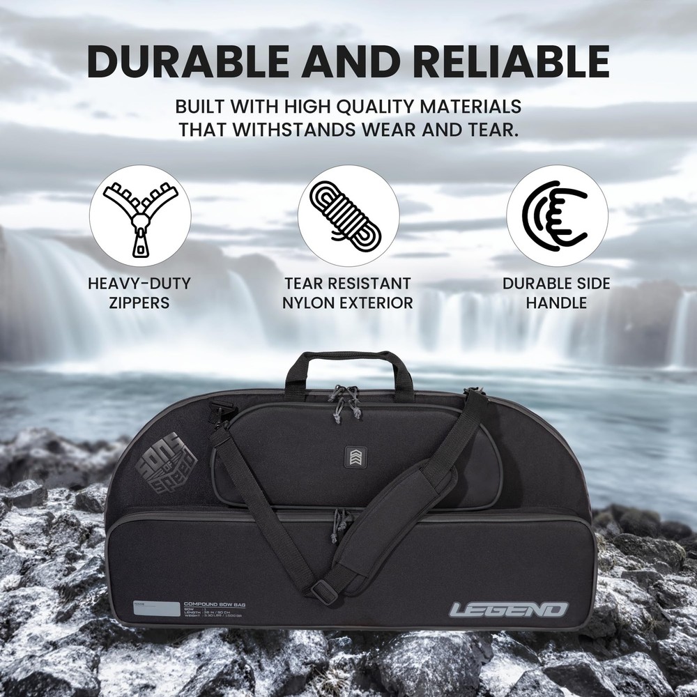 Legend Bowarmor 92 Soft Compound Bow Case - Lightweight Youth Bow Bag, Premiu...