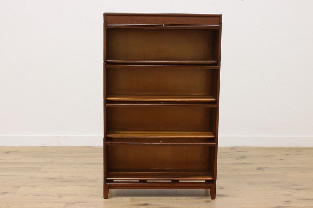 Gunn Antique 4 Stack Oak Lawyer Bookcase #50808