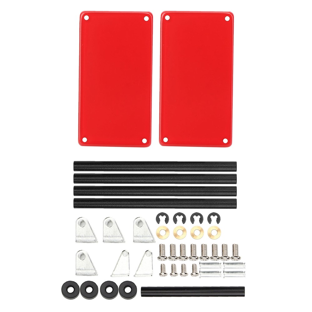 (Red)Service Tool Cart | 2-Tier Tools Storage Trolley | Mobile Workshop