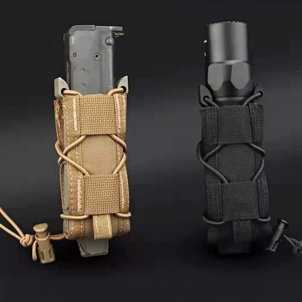 US Molle Mag Pouch 9mm/.40 Caliber Single Stack Mags Adjustable Magazine Holster
