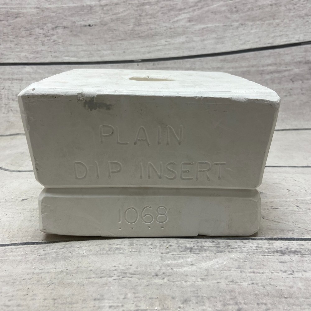 Vintage 1995 Boothe Mold Ceramic Casting Mold Plain Dip Inserts #1068