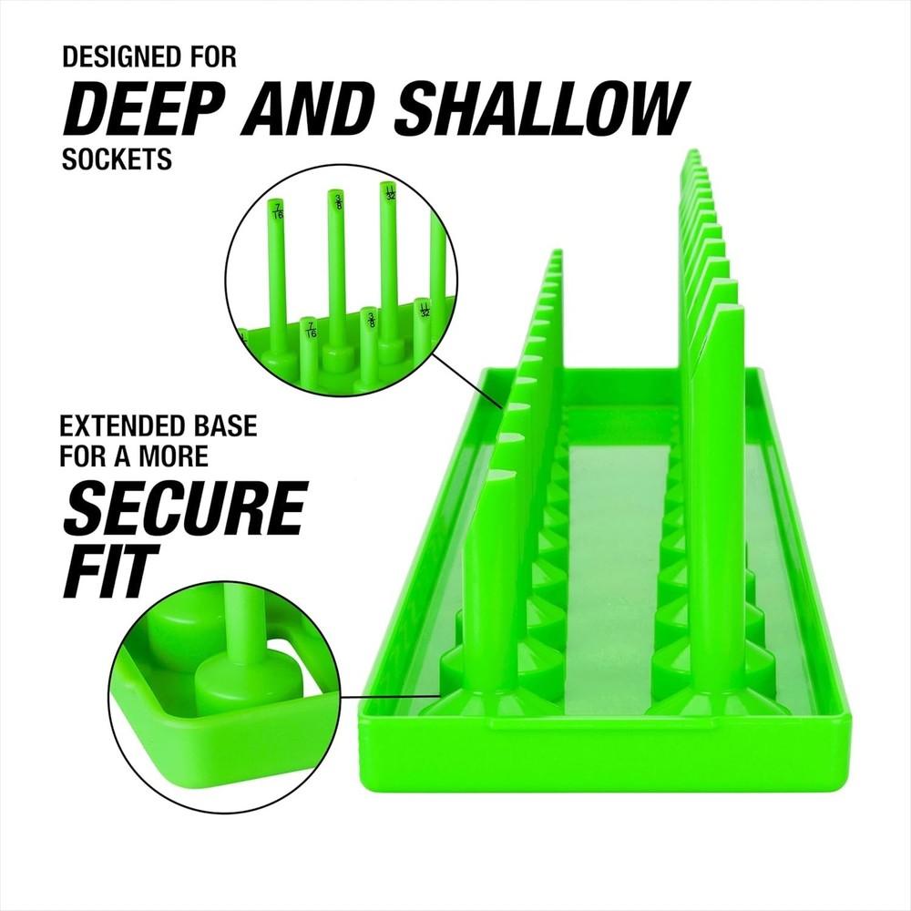 Tool Storage Organizer for Quick Socket Identification