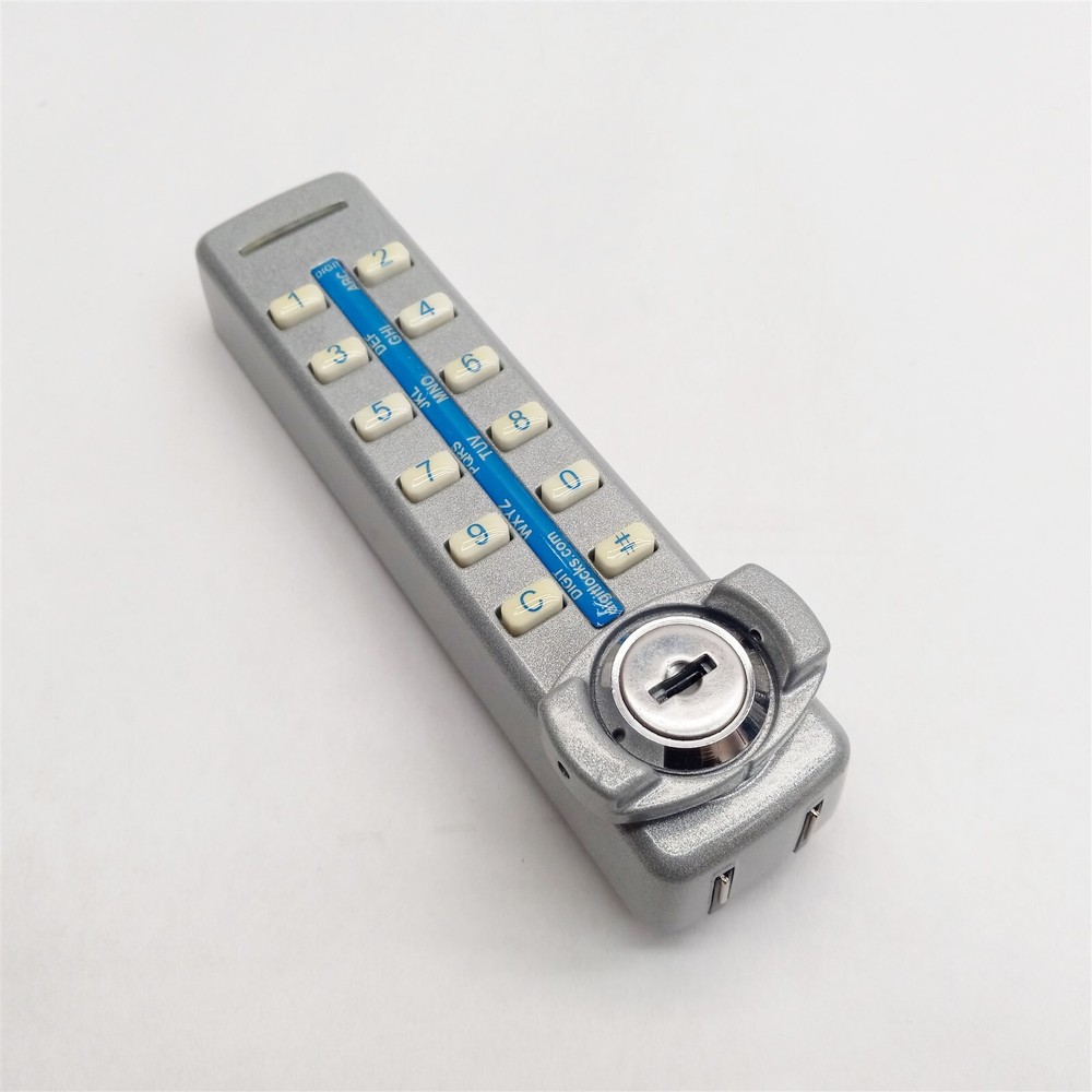 DigitLocks DL1230 Silver Digital Electronic Programmable Cam Lock NO Caps New