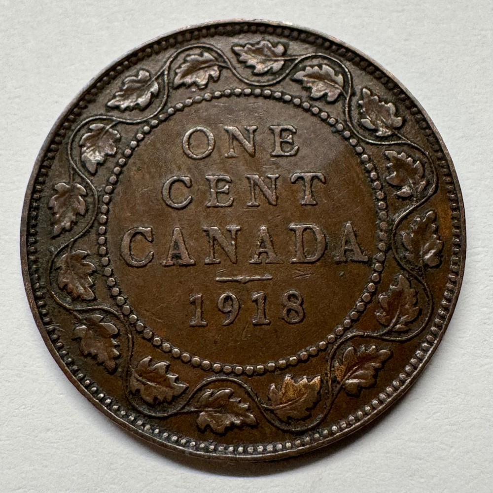 1918 Canada 1 Cent - Large Cent - Coin #D-021