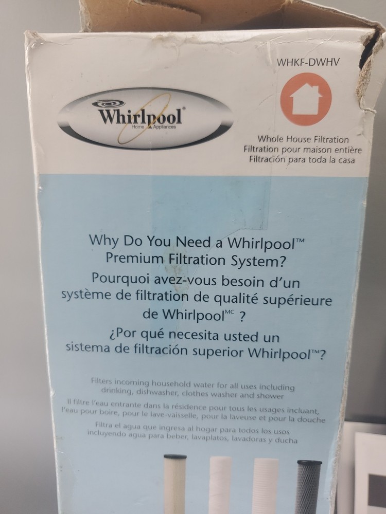 Whirlpool WHKF-DWHV Whole Home Premium Water Filtration System w/ Filter New
