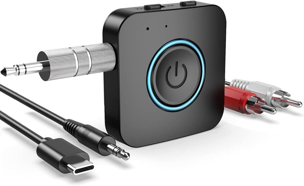 Bluetooth Transmitter Receiver, V5.0 2 in 1 Wireless Adapter, Portable Wirele...