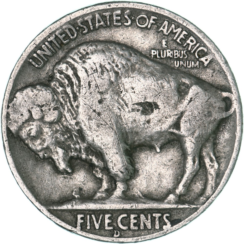 1937 D Buffalo Nickel Fine FN