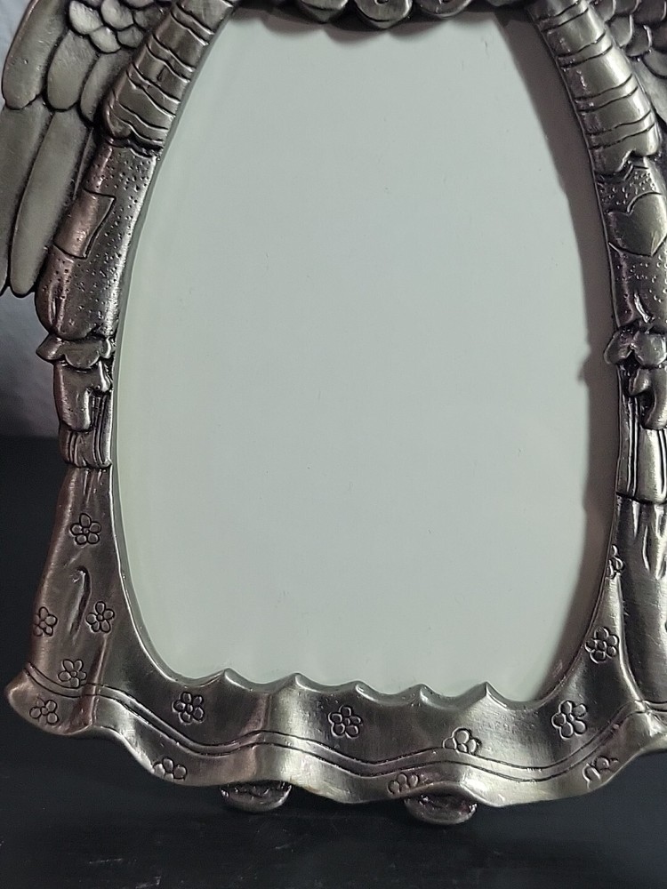 Heavy Silver Tone Angel Photo Frame 3.5"×5"