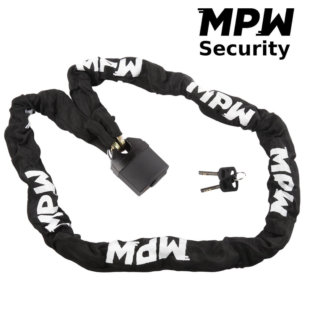 HD Motorcycle Scooter Security Chain & Padlock for 1.5M