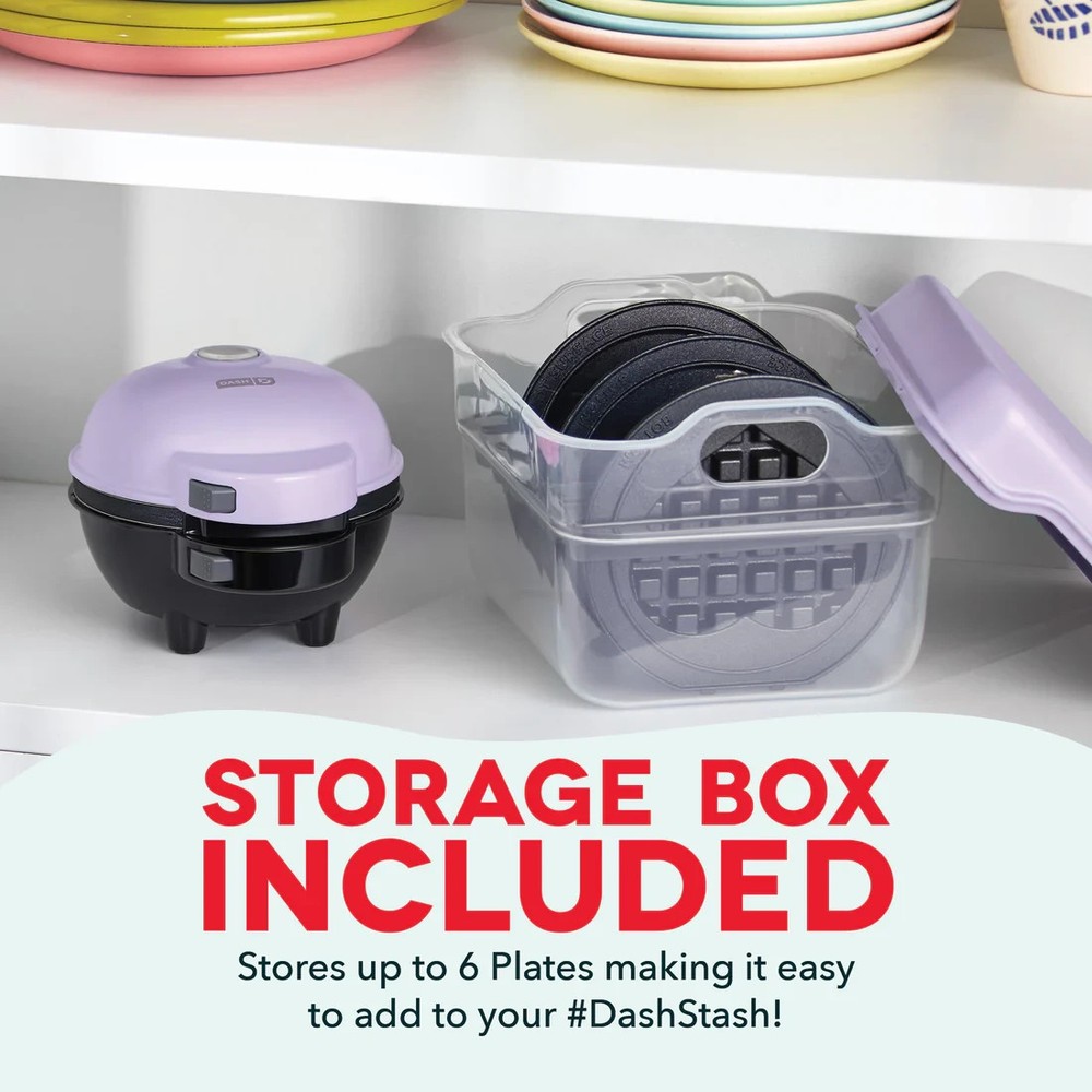 Dash MultiMaker® Mini Maker Compact Waffle Maker for Family Breakfasts - Purple