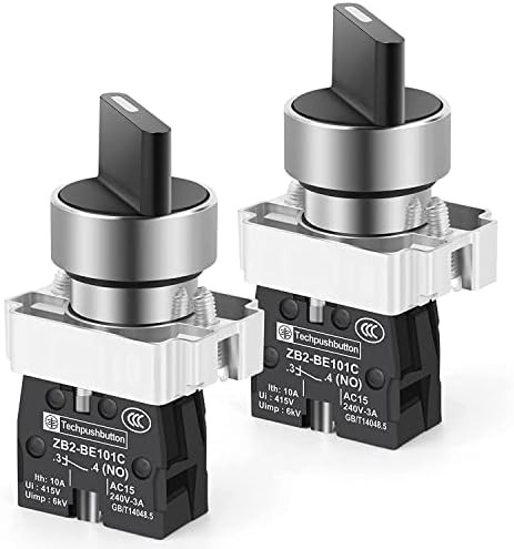 2PCS 2-Position Selector Latching Switch 600V 10A