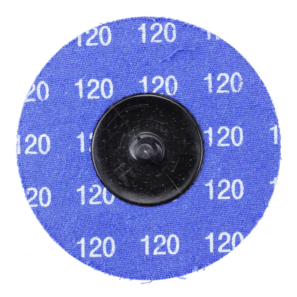 25 Pack - 3" 120 Grit A/O Quick Change Sanding Disc Black Hawk, Type R Roloc