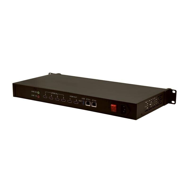 ENC4 Video Encoder 4-Channel 4K HDMI Encoder H265 Encoder for Live SRT TRMP