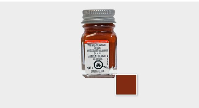 Testors 1/4 oz Rust Enamel Paint 1185T