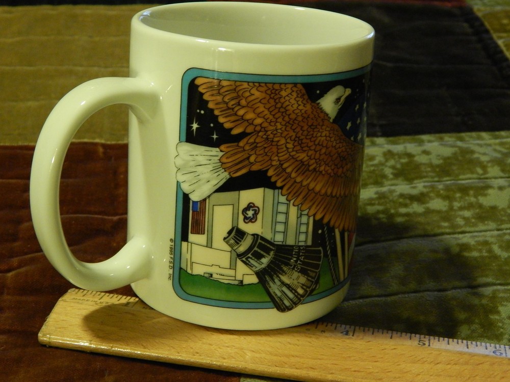 NASA Merch. ~ "Roger That!" (1995) USA Space Program ~ Coffee Mug ~ Ceramic Cup