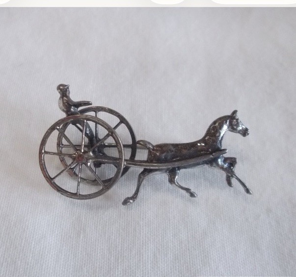 Antique - Horse- Sulky- Pin